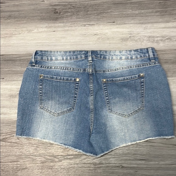 Suko Jeans Blue Denim Shorts Sz 10 - Picture 3 of 5
